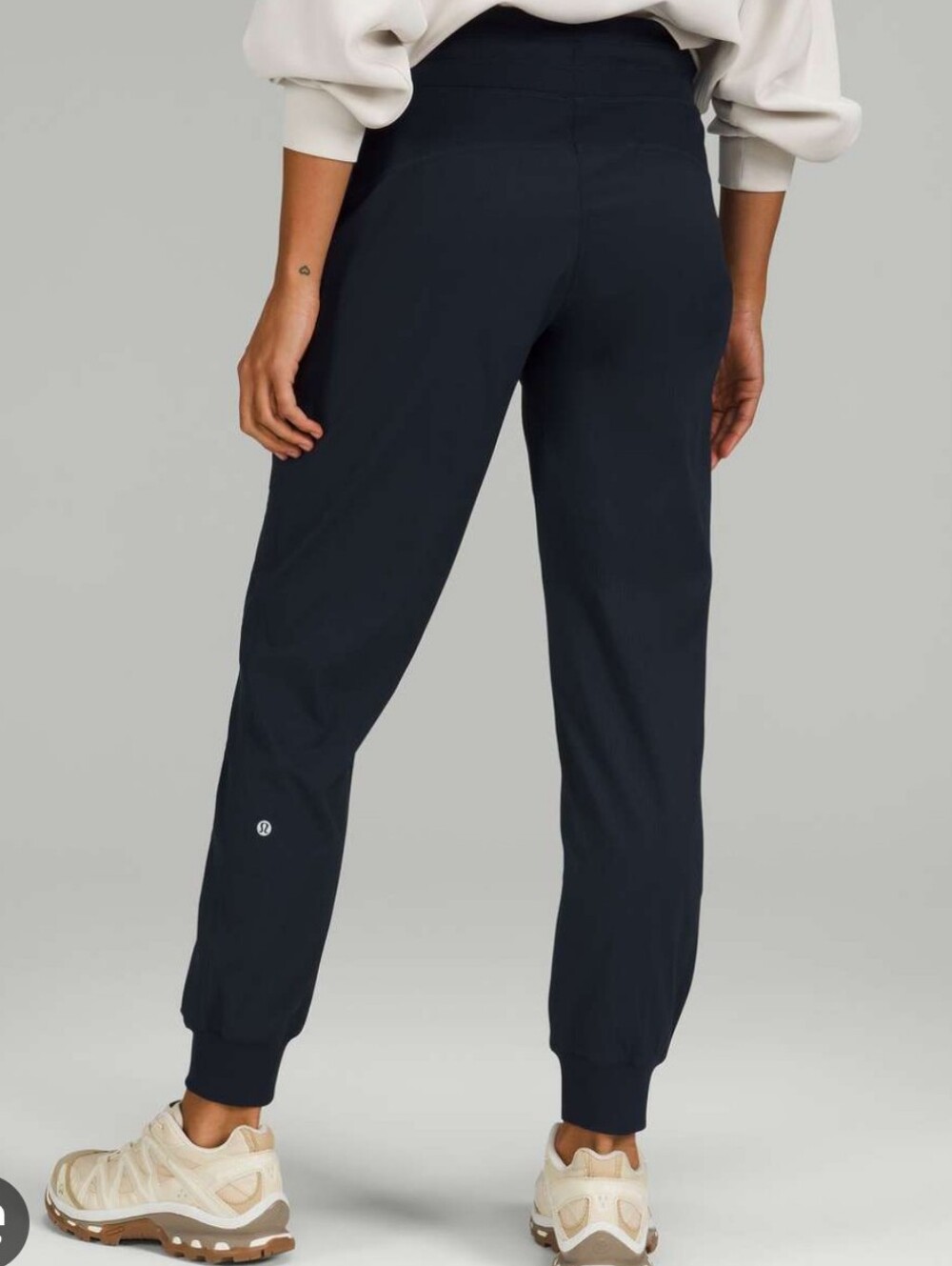 Lululemon Mid Rise Dance Studio Joggers Size 4 True Navy Stripe Unlined